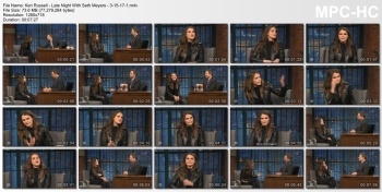 Keri Russell - Late Night With Seth Meyers - 3-15-17